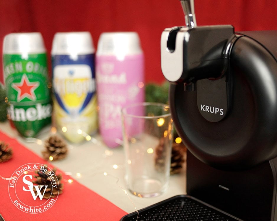 Beer Wulf beer tap at home with krups machine in the Top 5 Drinks for Christmas 2019