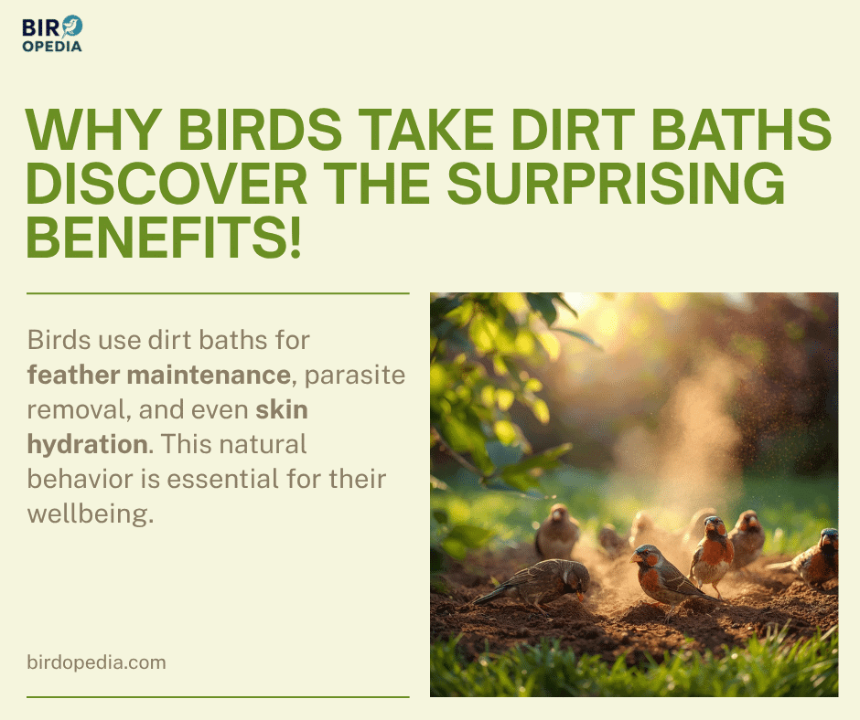 Why Do Birds Take Dirt Baths