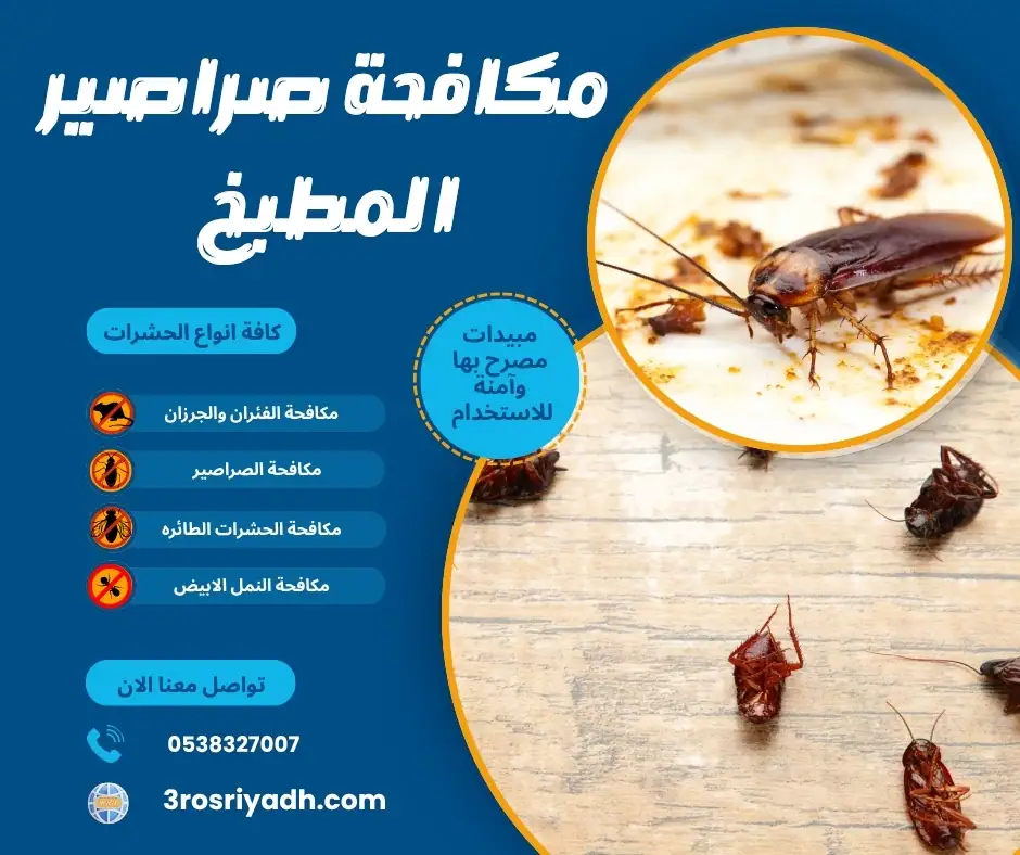 مكافحة صراصير المطبخ