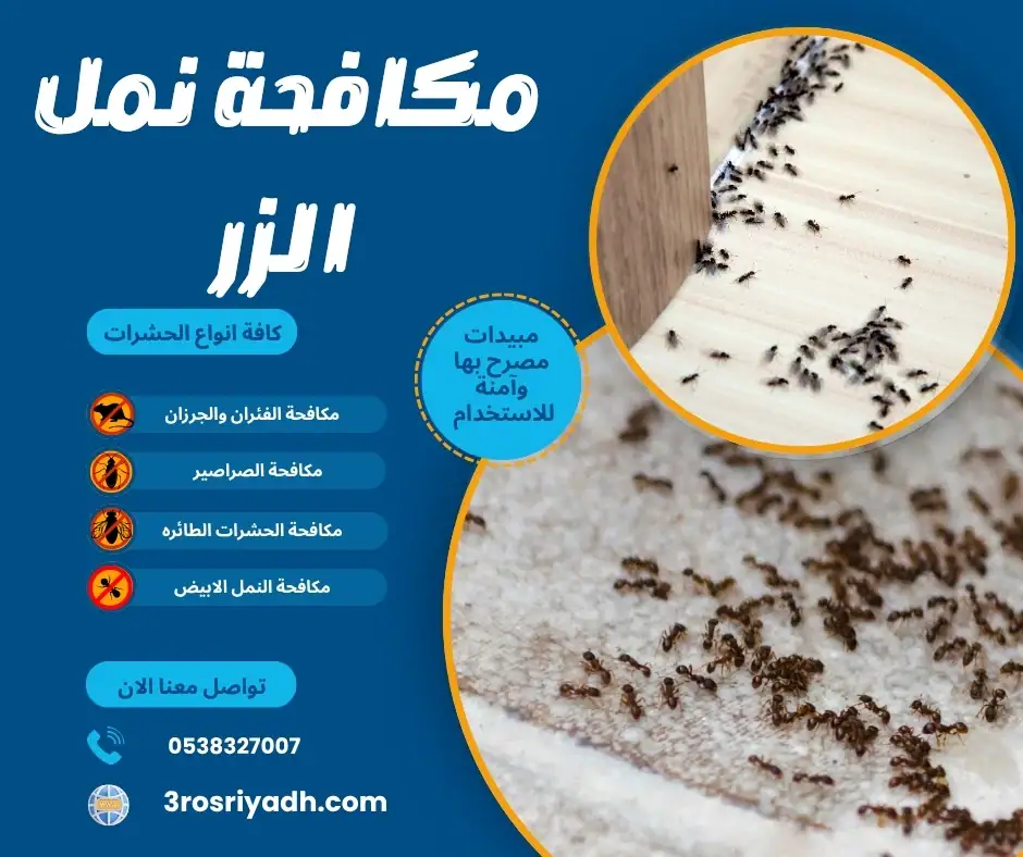 مكافحة نمل الزر