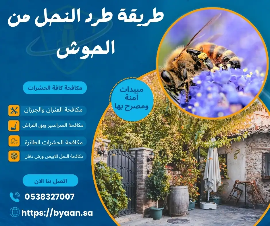 طريقة طرد النحل من الحوش