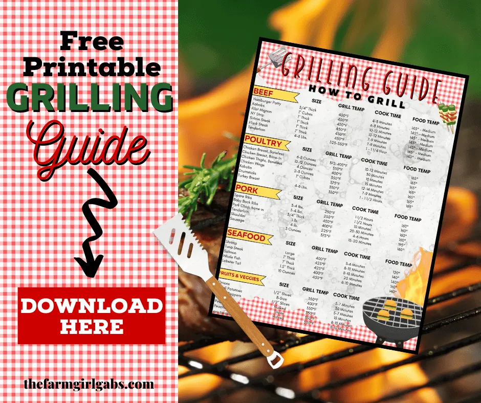 Free Printable Grilling Guide Free download