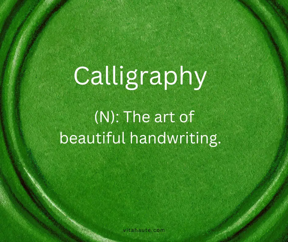 Beautiful word in English and its definition