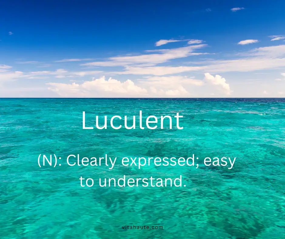 Beautiful word in English and its definition