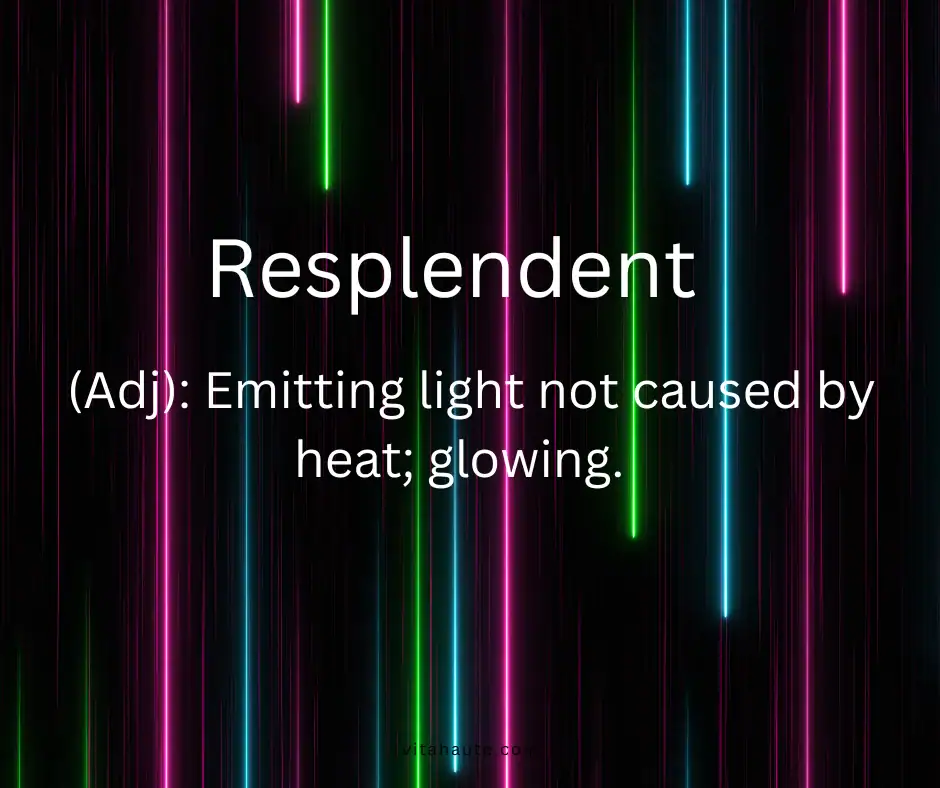 Beautiful word in English and its definition