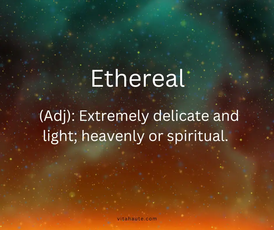 Beautiful word in English and its definition