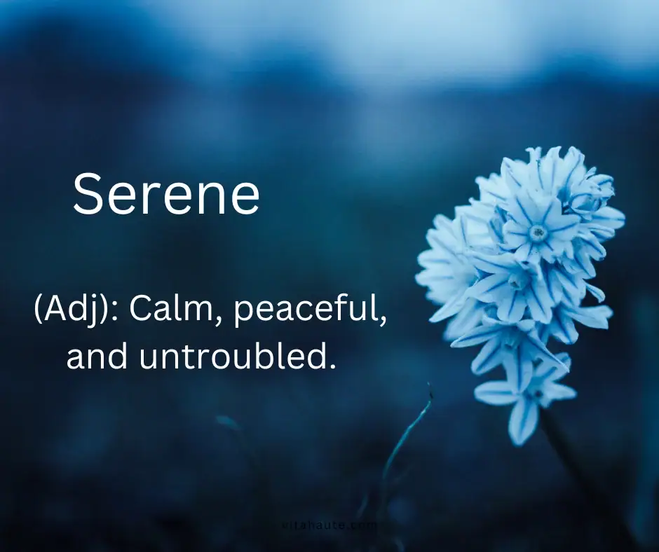 Beautiful word in English and its definition