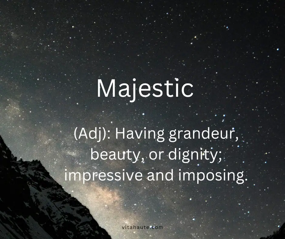 Beautiful word in English and its definition