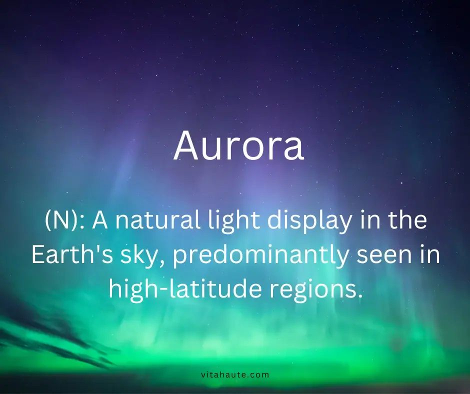 Beautiful word in English and its definition