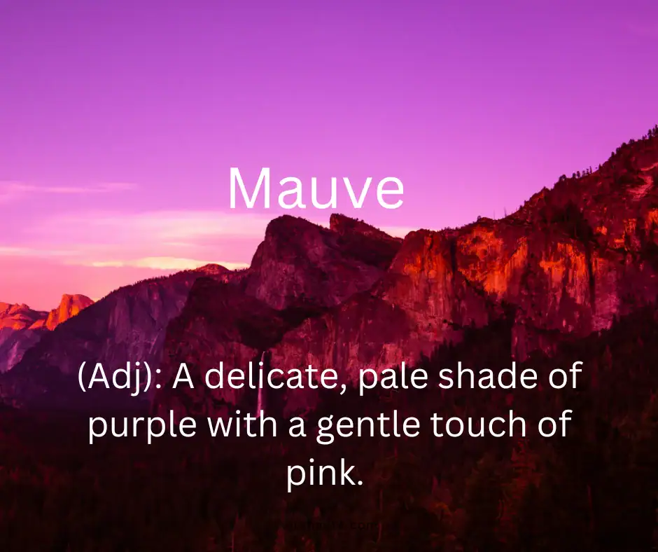 Beautiful English word and its definition