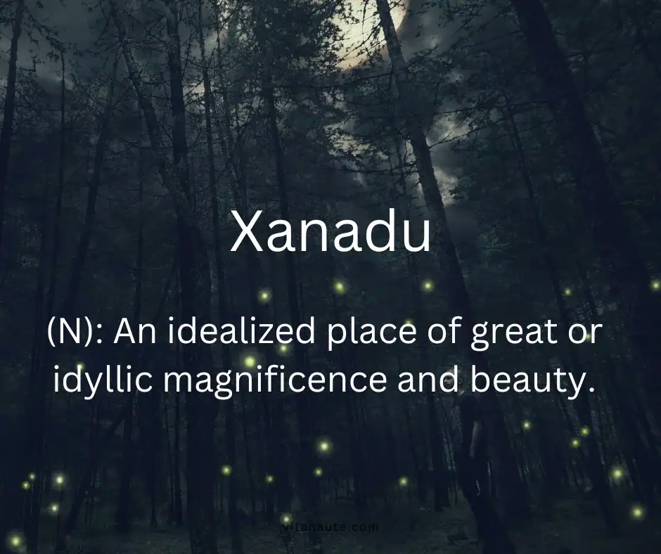 Beautiful English word and its definition