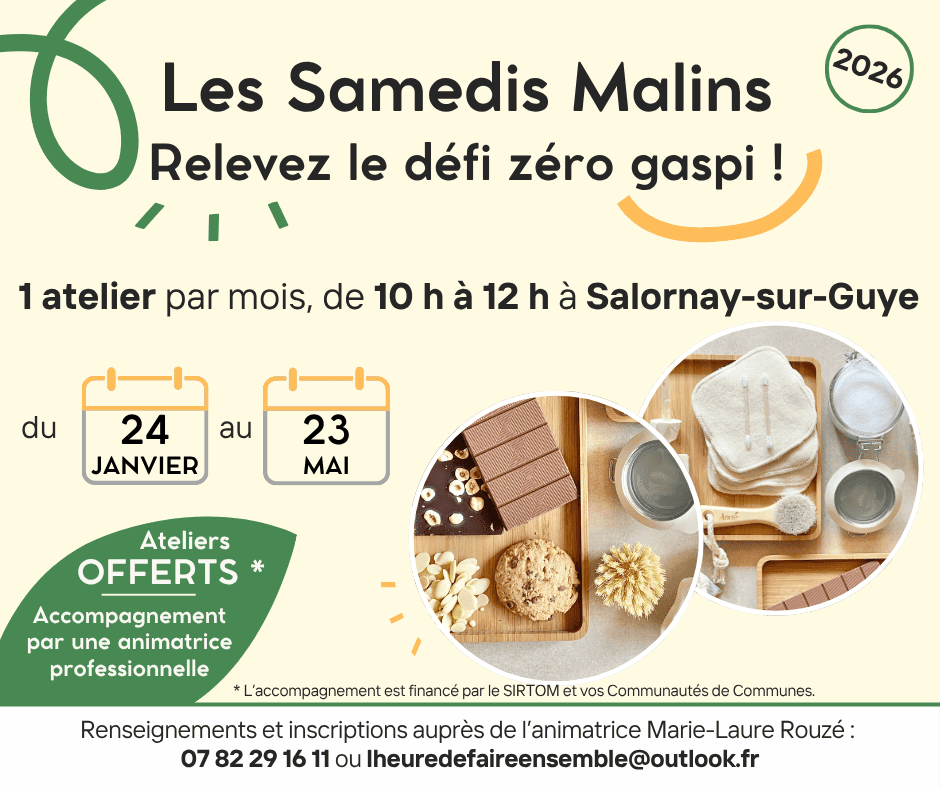 Les Samedis Malins : relevez le défi zéro gaspi !