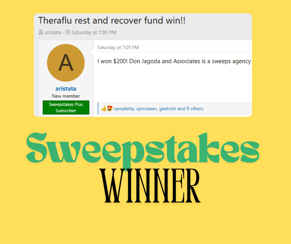 Theraflu Sweepstakes Winner