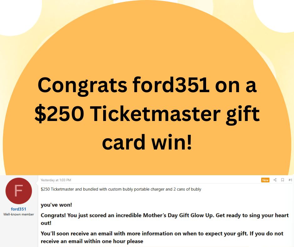 ticketmaster sweepstakes prize winner