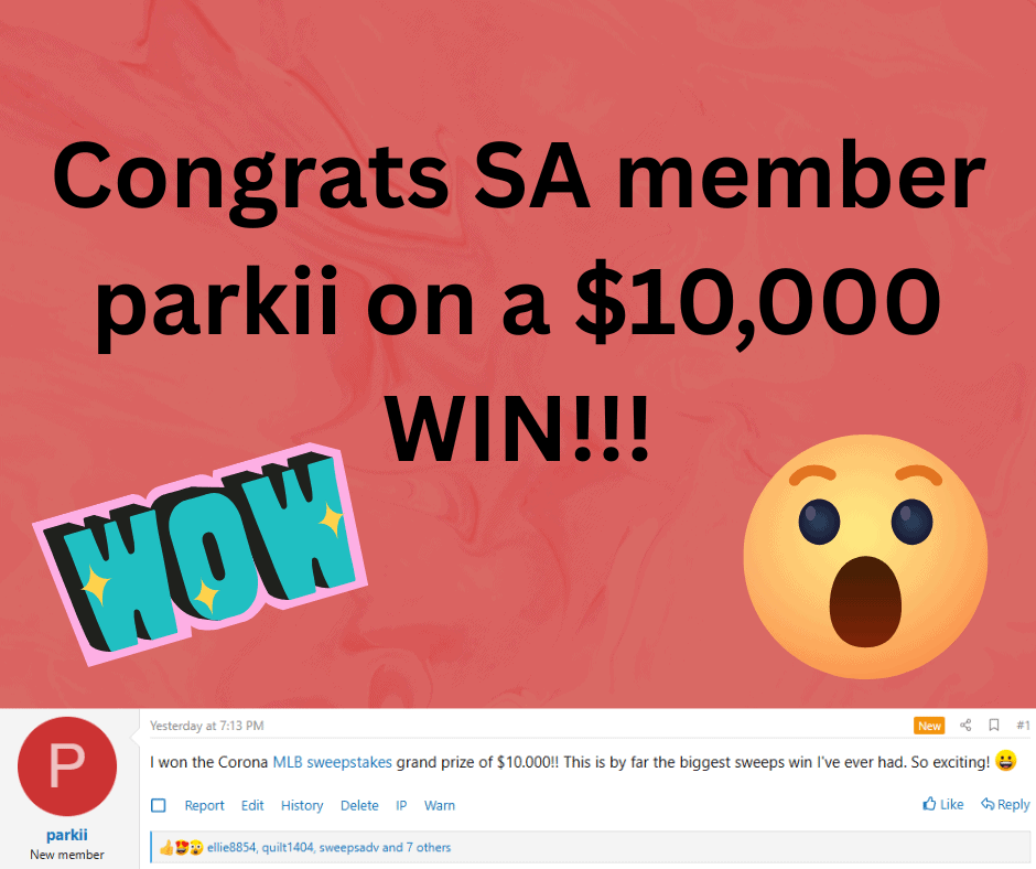 big sweepstakes winner