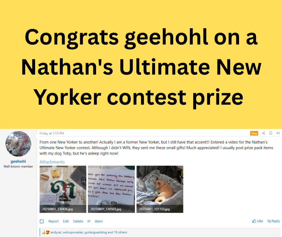 sweepstakes prize winner