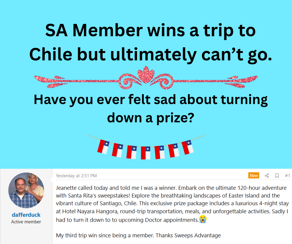 Chile Trip Winner