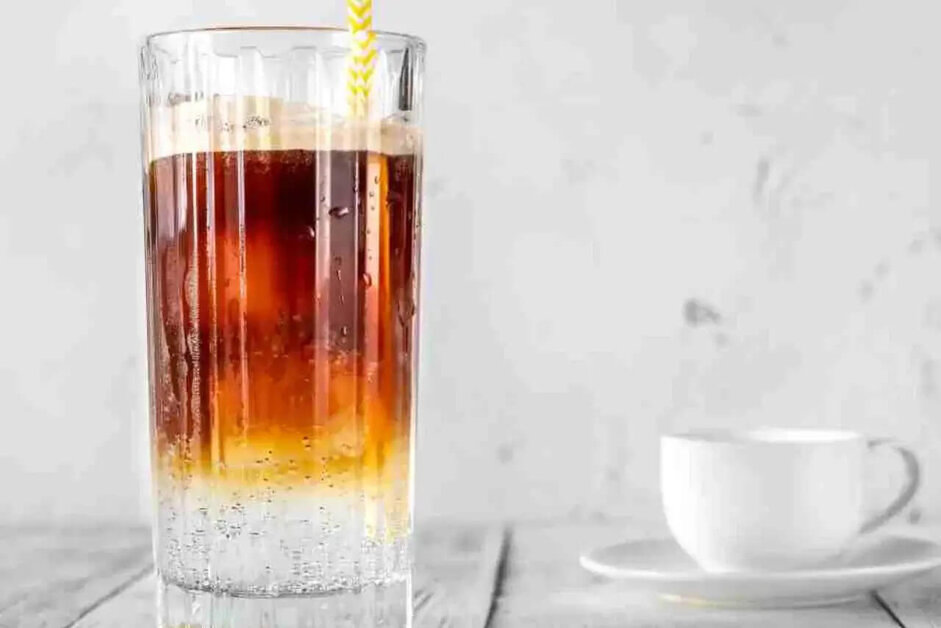 Large cup of espresso tonic