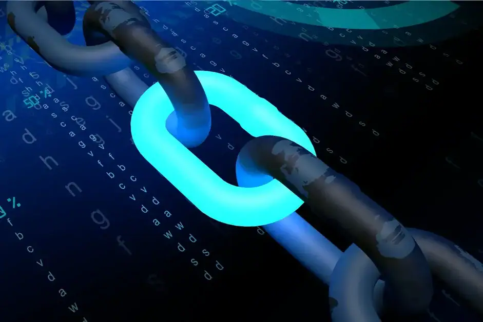 diverse group of students in a classroom, engaged in a discussion about blockchain technology and taking notes