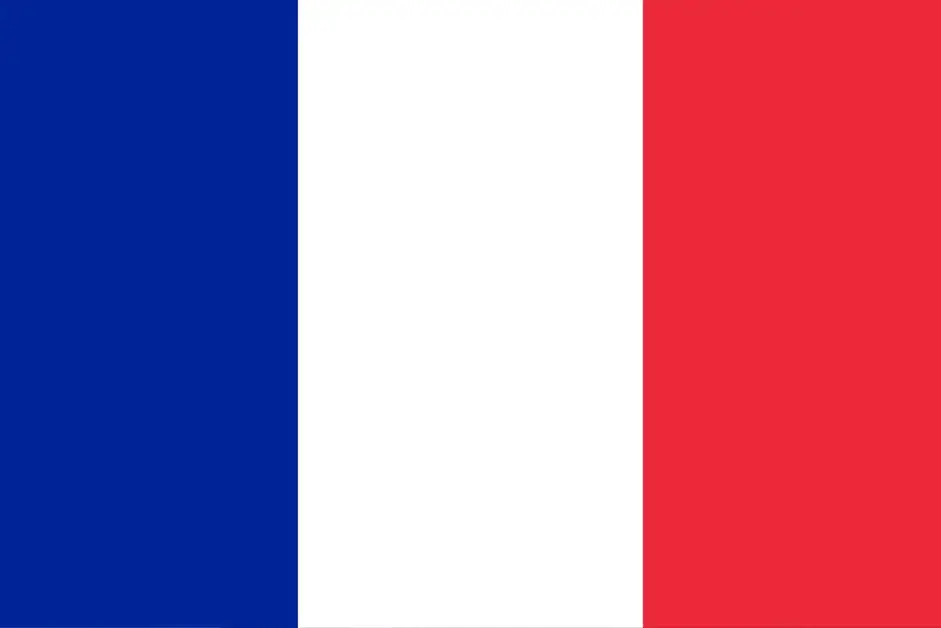 The flag of france