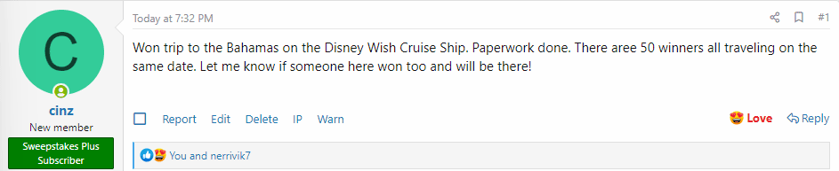 enter sweepstakes