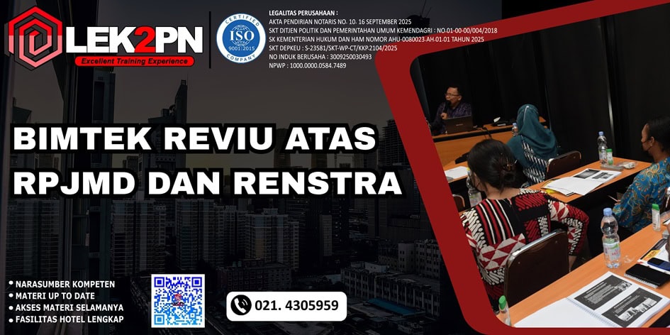 Bimtek Reviu Atas RPJMD dan RENSTRA