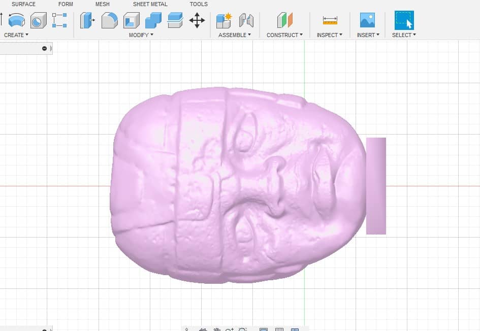 stl file of a statue head