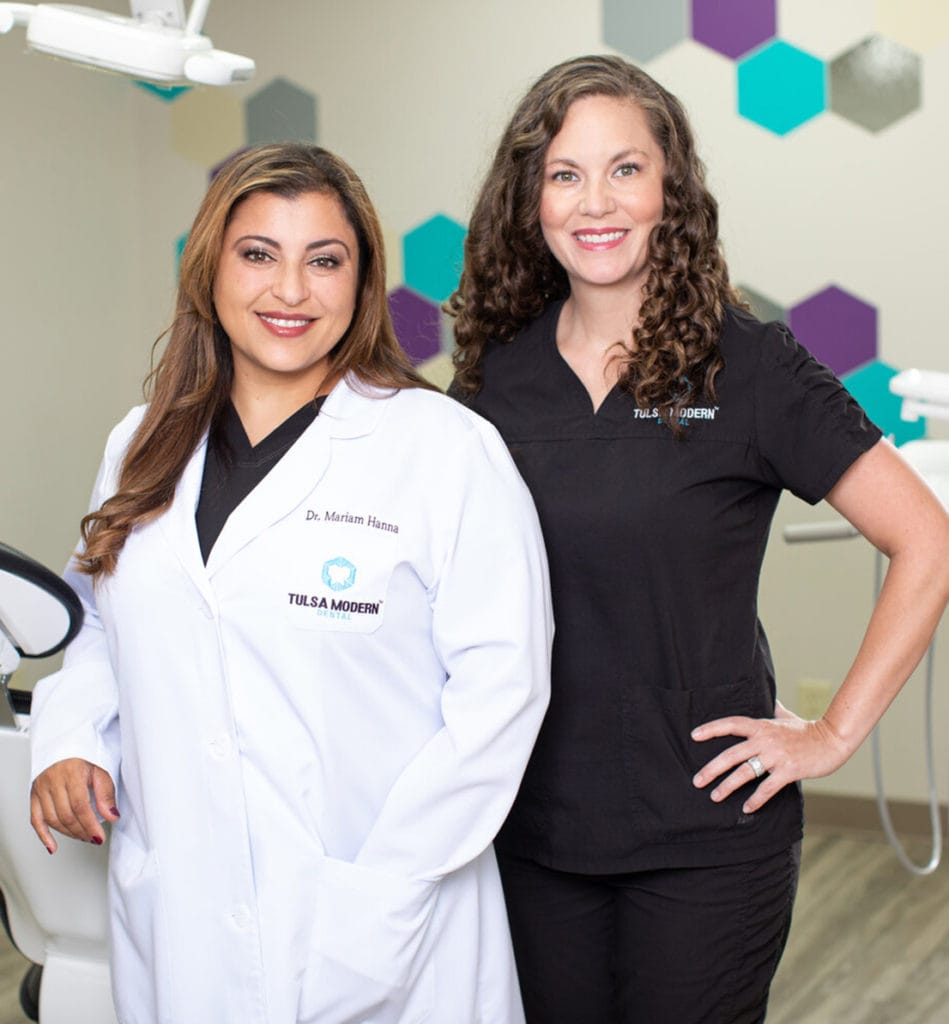 Dr. Hanna and staff member