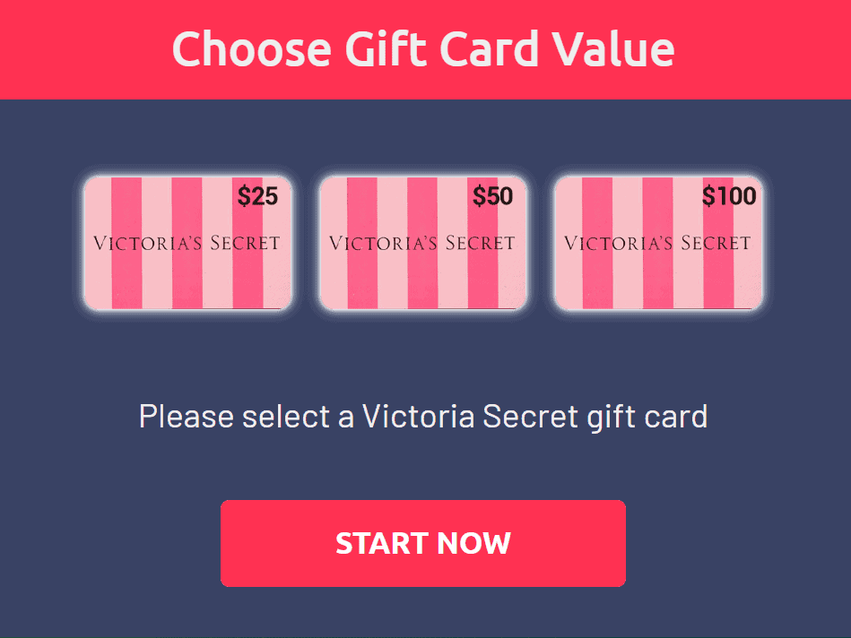 Victoria Secret Gift Card