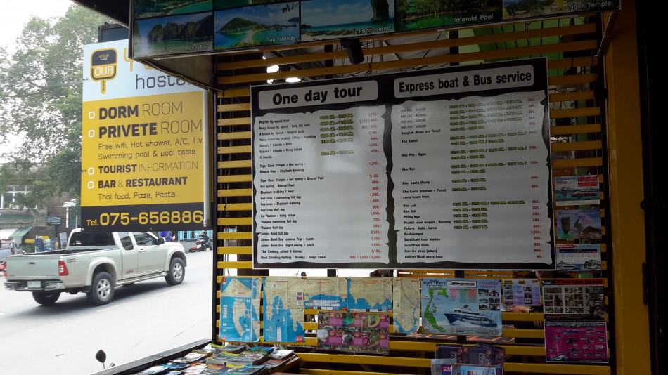 Hostel tour bookings Your Hostel, Krabi, Thalland