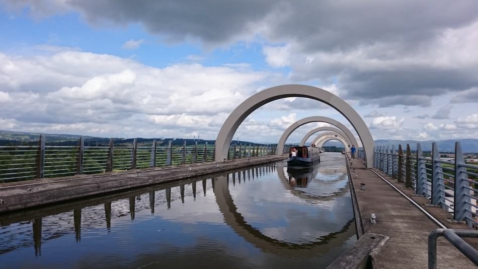Falkirk Wheel Aqueduct Union Canal