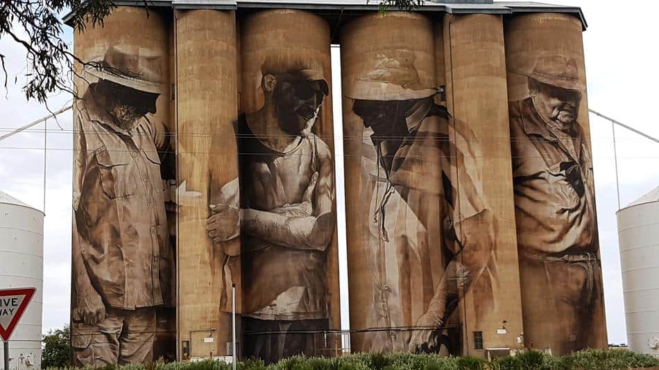 Brim Painted Silos