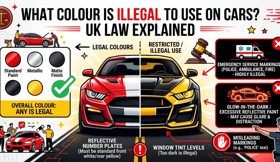 What Colour Is Illegal to Use on Cars UK Law Explained