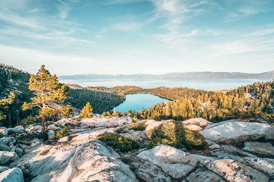 Emerald Bay at Golden Hour in Lake Tahoe in the Summer