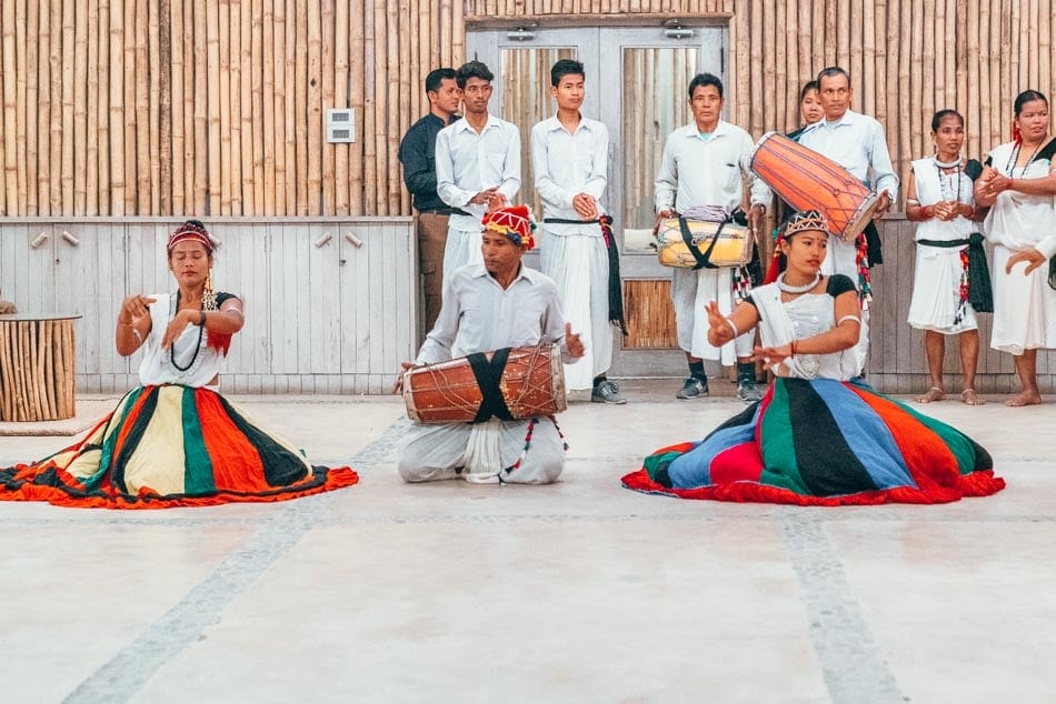 Indigenous Dance Performers from Chitwan National Park in Nepal at Barahi Jungle Lodge