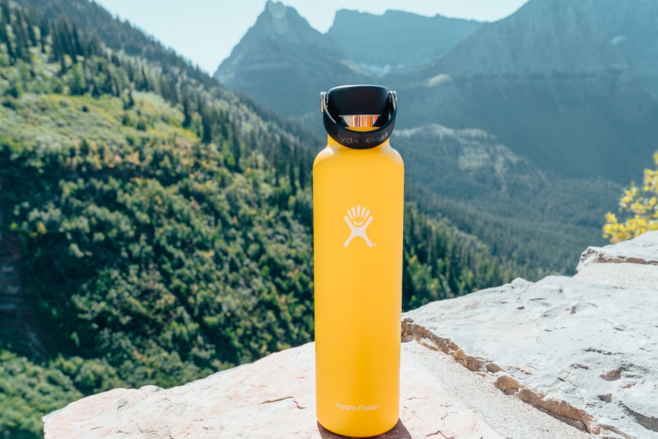 Hydroflask Water Bottle in Glacier National Park
