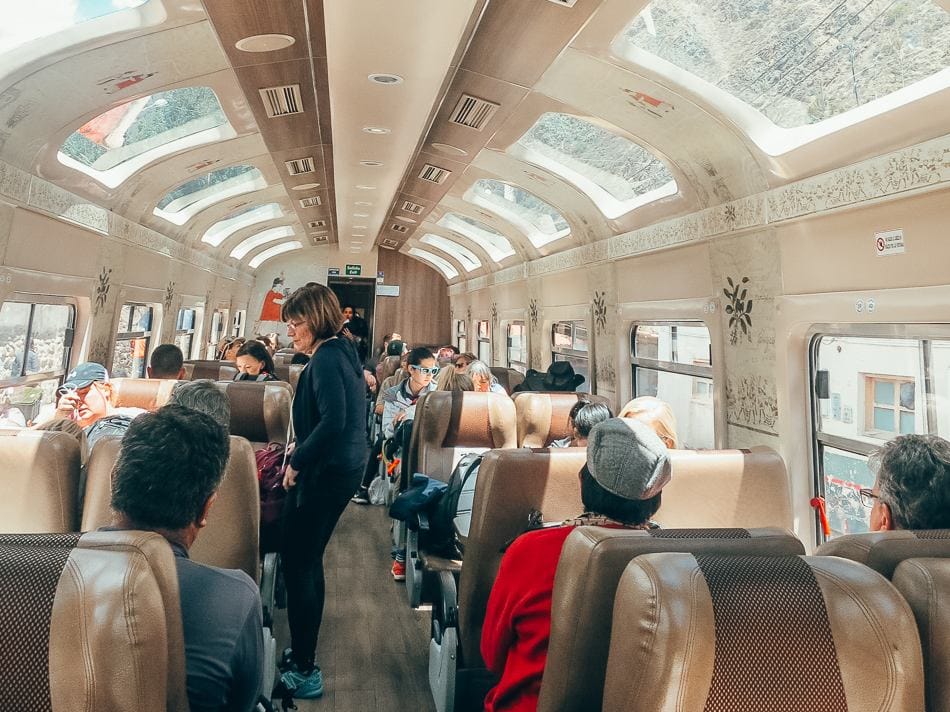 Taking the train to Machu Picchu