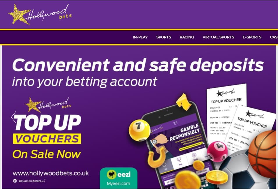 Hollywoodbets Top Up Vouchers