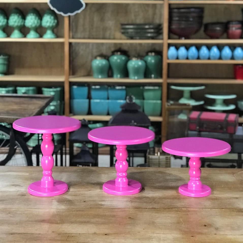 Prato de bolo pink