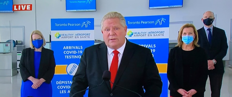 Ontario launches free innovative testing program at Pearson Airport