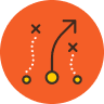 strategy plan management Icons