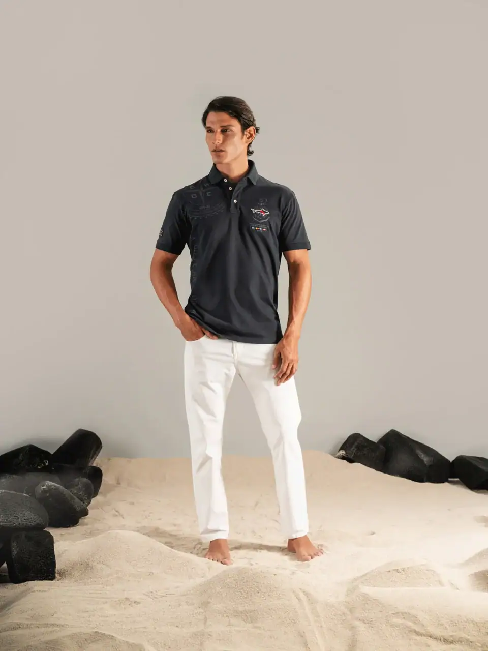 Polo Copa Náutica Azul