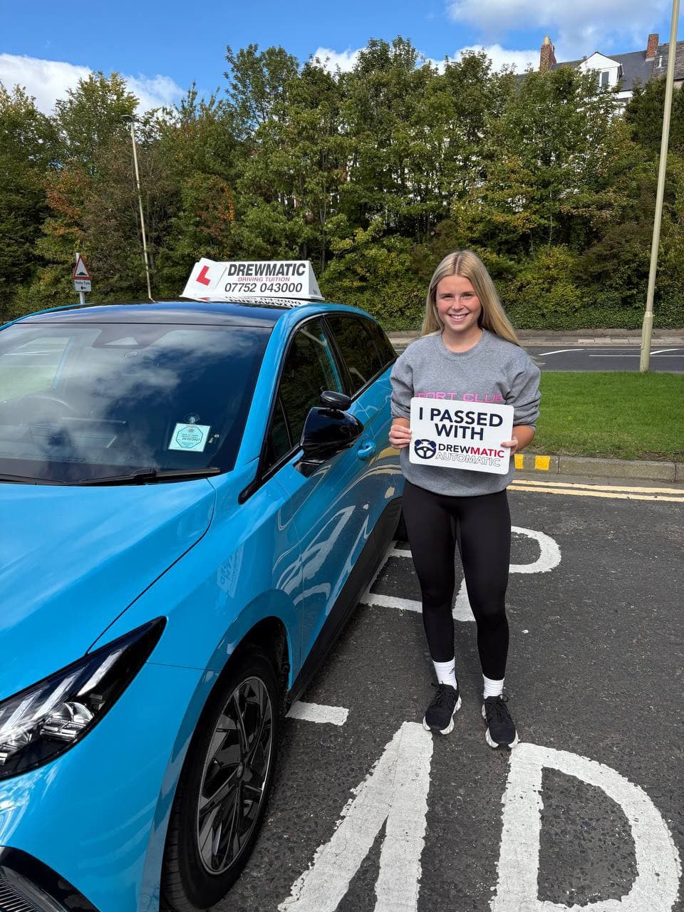 Automatic Driving Lessons - Abi’s Zero Fault Driving Test Pass in Sunderland with Dave Prince at DrewMatic Automatic Driving School