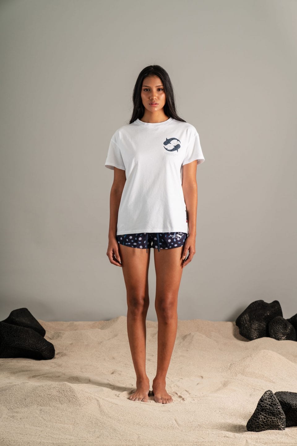 CAMISETA HOLGADA YING YANG BLANCO