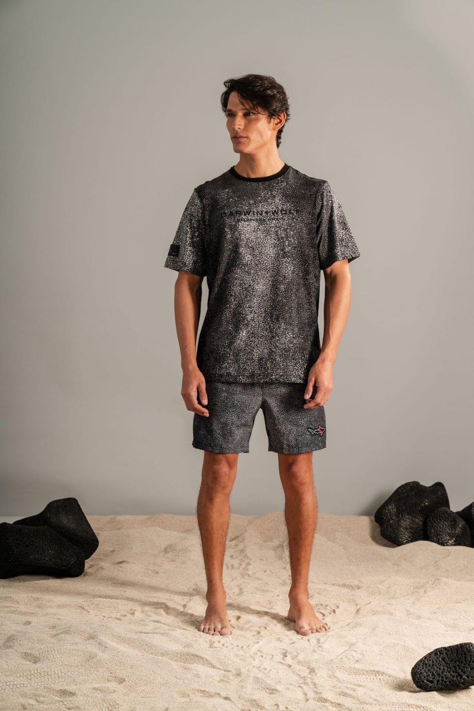 CAMISETA PIEL IGUANA GRIS