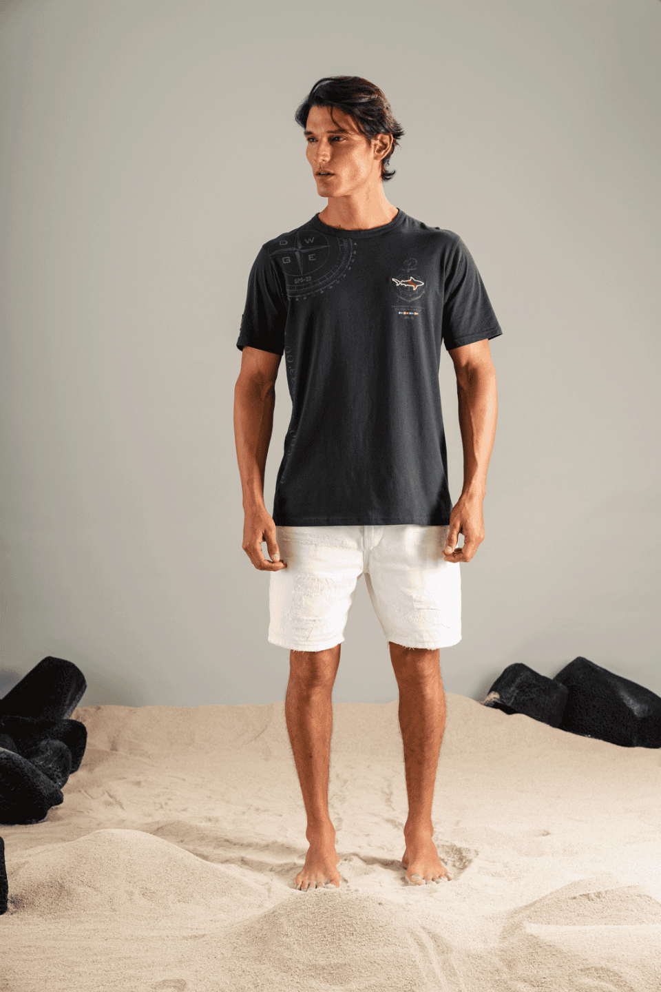 CAMISETA NAÚTICA AZUL