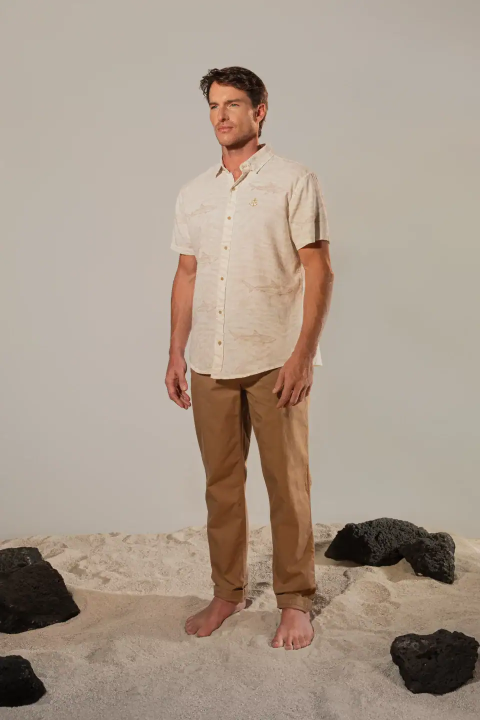 PANTALÓN DE ALGODÓN MARRÓN