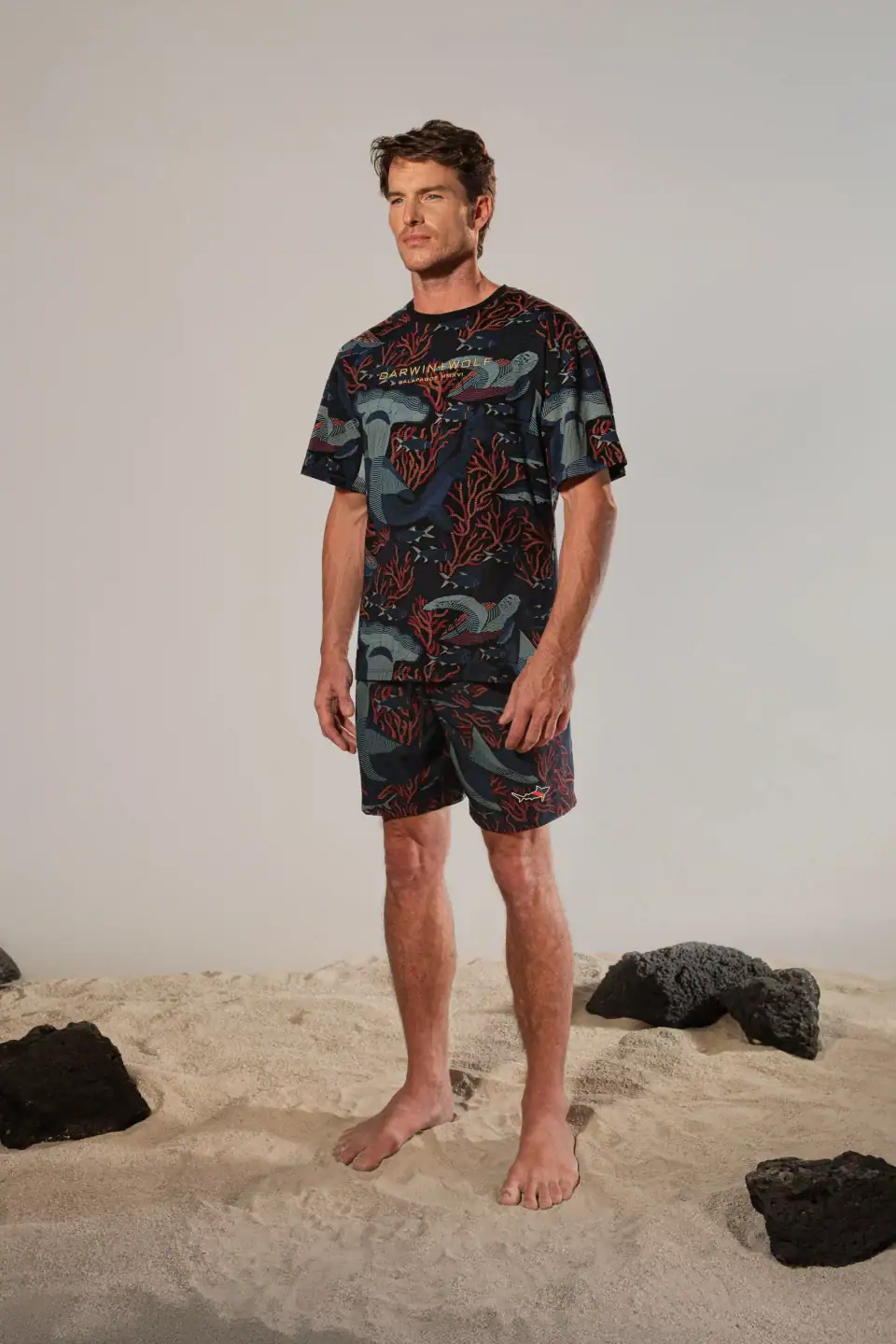 CAMISETA ARRECIFE PINTADO NEGRO