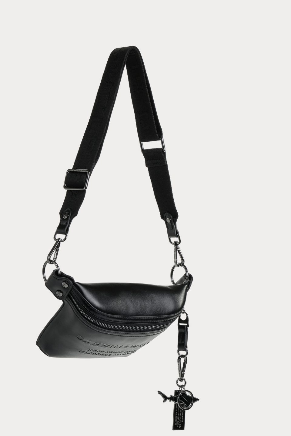 Cartera Crossbody bag canguro Darwin And Wolf negra