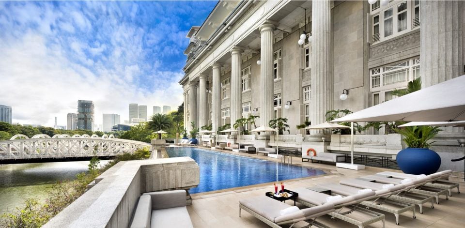 best hotels in singapore The 5 Best Hotels in Singapore You Need to Know About! The fullerton hotel singapore pool 2